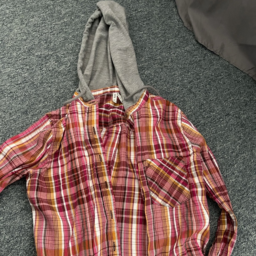 Hooded flannel